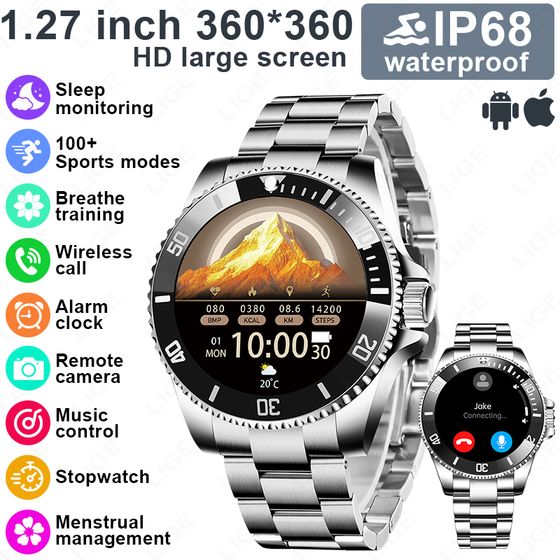 Japanese Active Lifestyle - LIGE Nowy Styl Luksusowy Smartwatch na